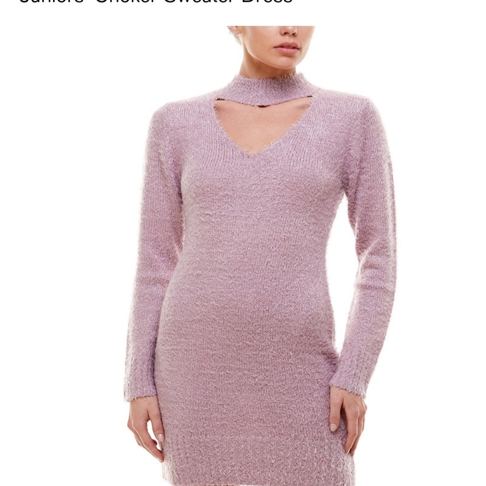 Planet Gold Pink Sweater Dress